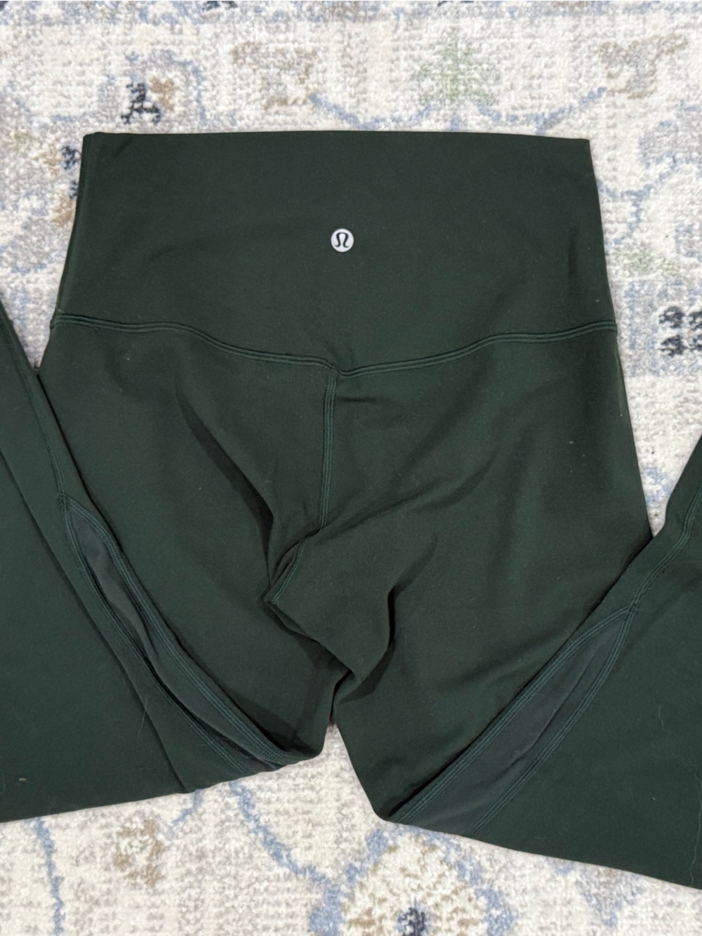 lululemon athletica Dark Green High-Waist Leggings